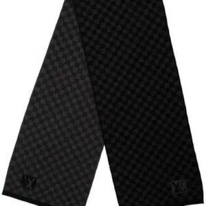 Louis Vuitton Black Checkered Scarf